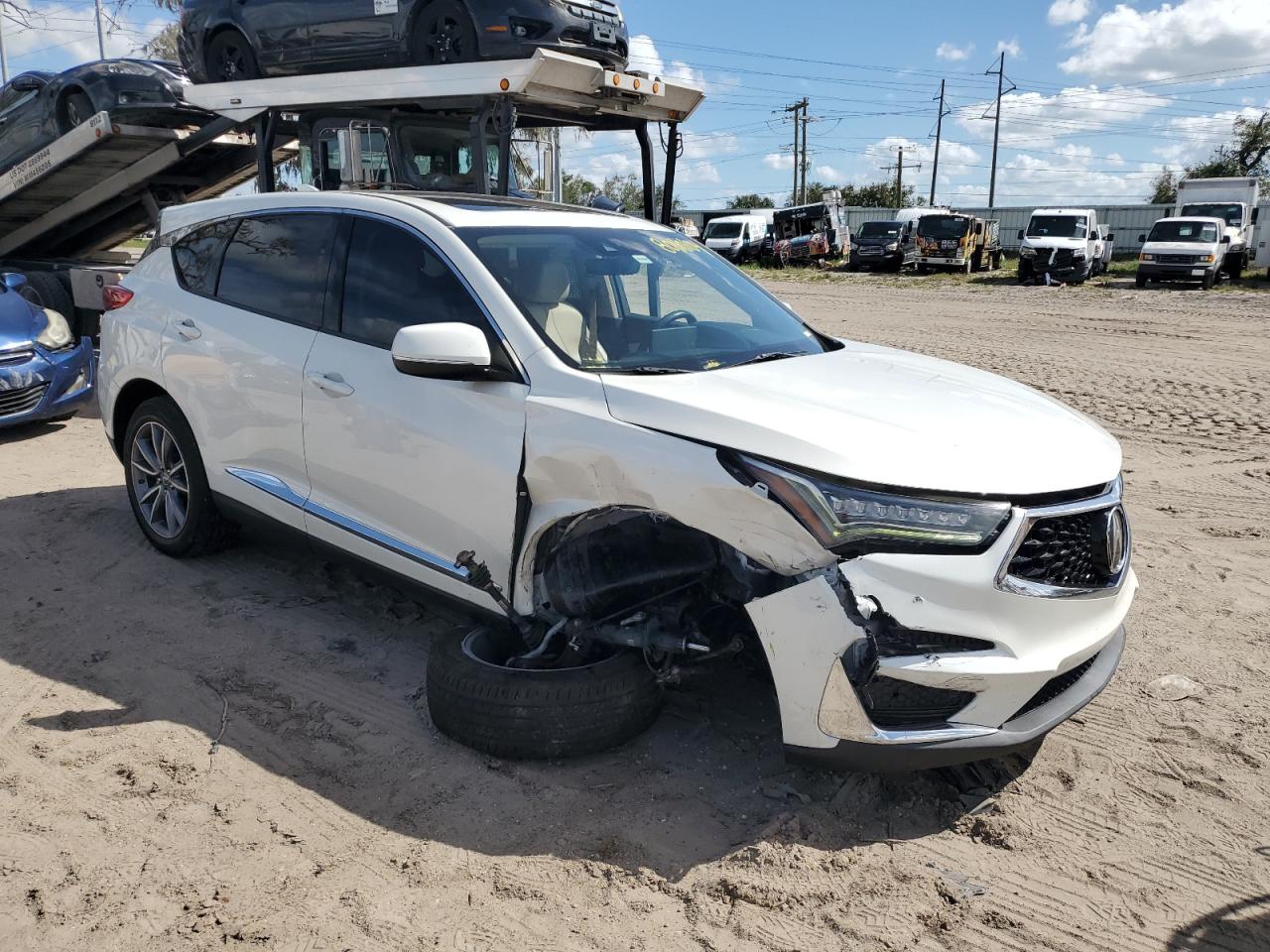 2019 Acura RDX VIN 5J8TC1H53KL018814 Copart auction photo, front end / undercarriage damage thumbnail 4