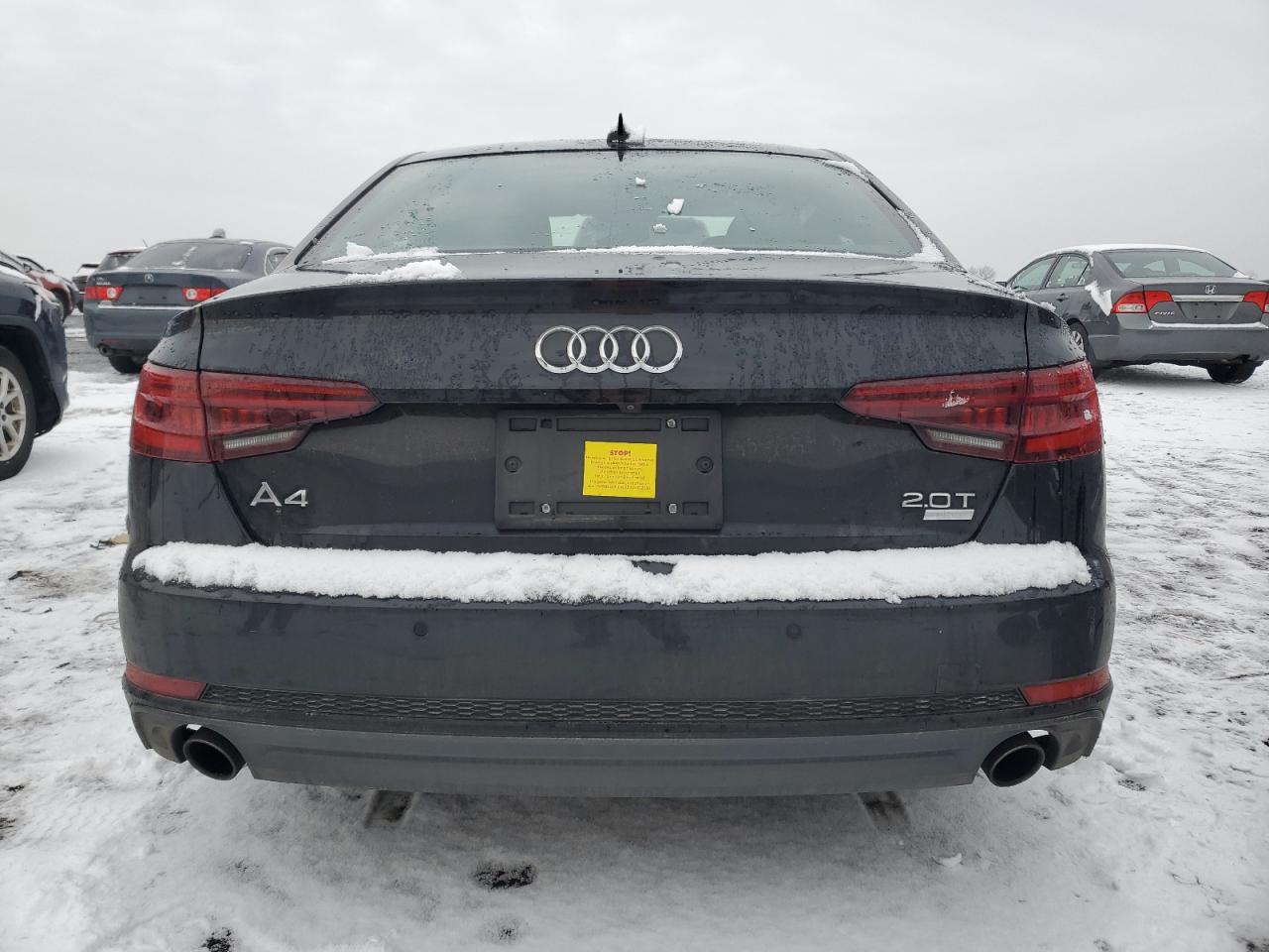 2018 Audi A4 VIN WAULMAF49JA025179 Copart auction photo, front end / side damage thumbnail 6