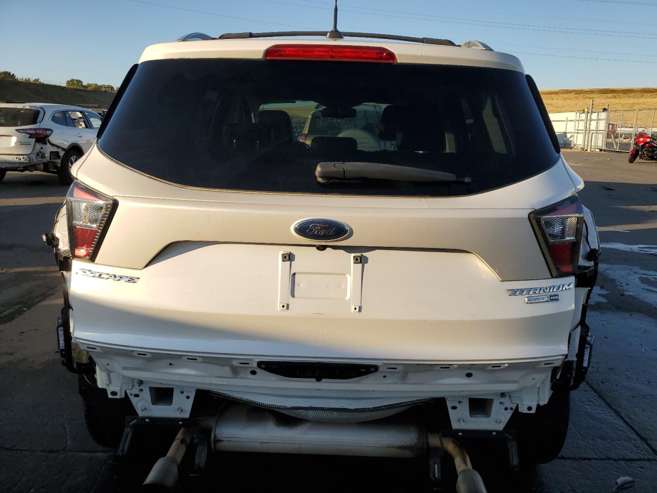 2017 Ford Escape VIN 1FMCU9J99HUA15406 Copart auction photo, rear end / front end damage thumbnail 6