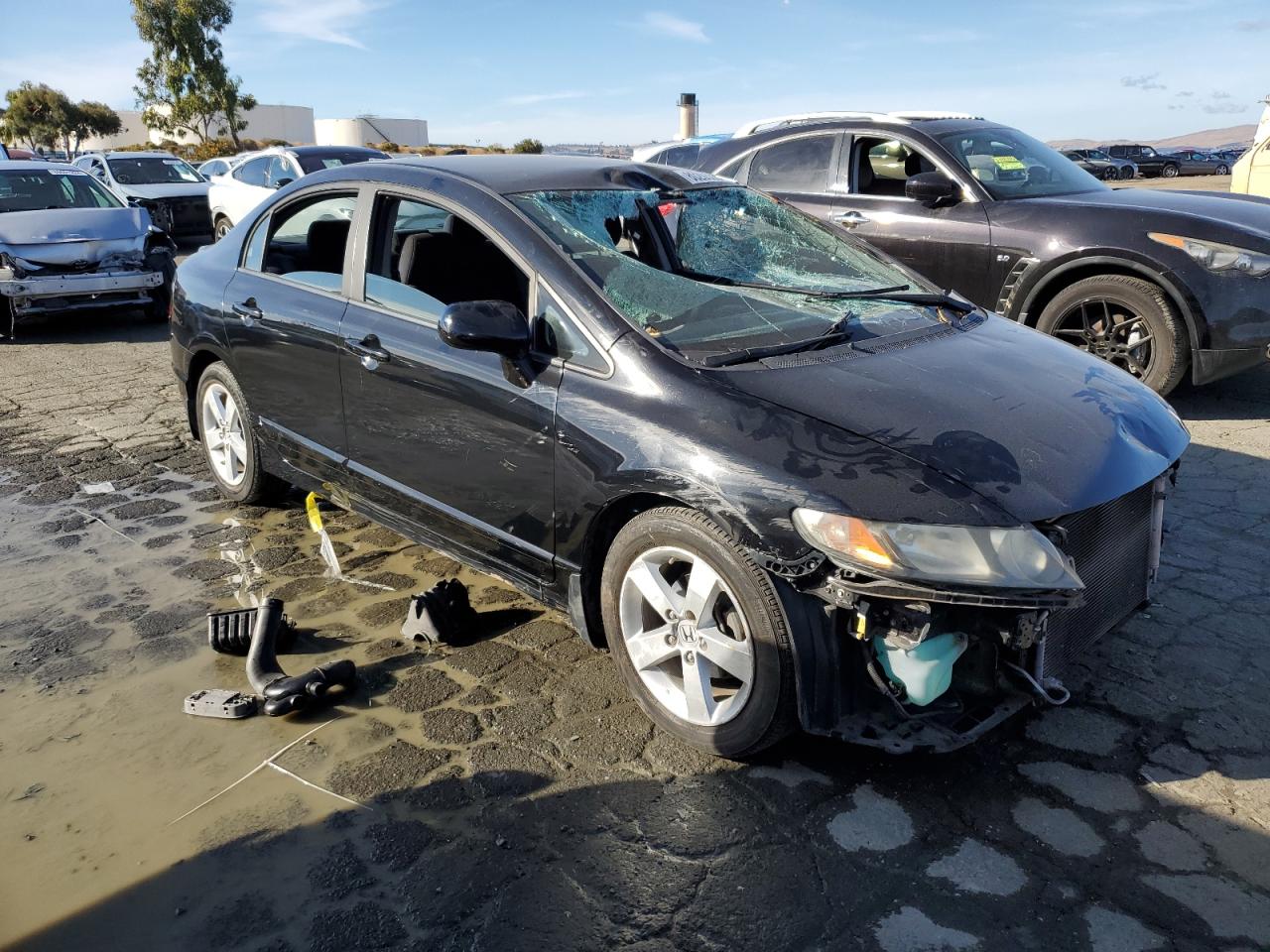 2010 Honda Civic VIN 19XFA1F66AE056803 Copart auction photo, all over damage thumbnail 4