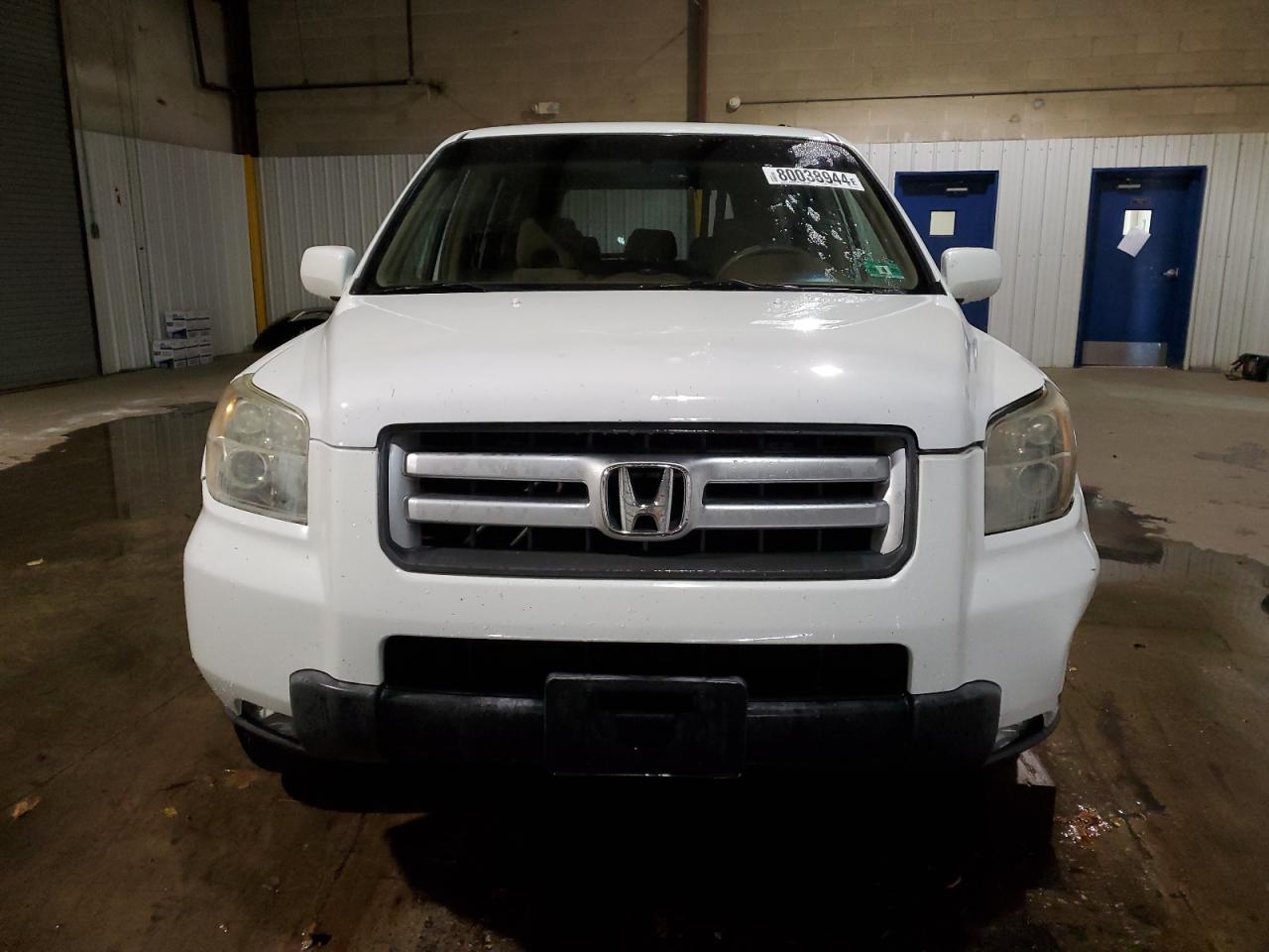 2008 Honda Pilot VIN 5FNYF18458B042305 Copart auction photo, front end / side damage thumbnail 5