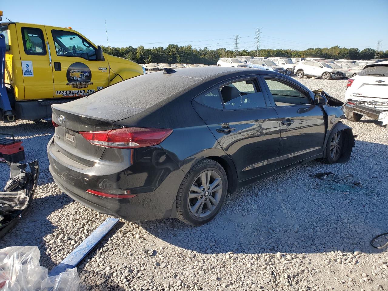 2018 Hyundai Elantra VIN 5NPD84LF9JH275193 Copart auction photo, front end damage thumbnail 3