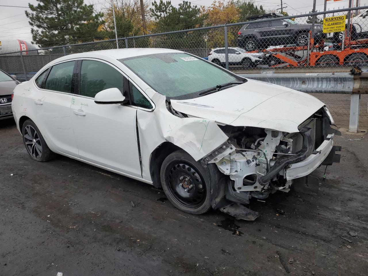 2016 Buick Verano VIN 1G4PW5SKXG4170650 Copart auction photo, front end / burn - interior damage thumbnail 4