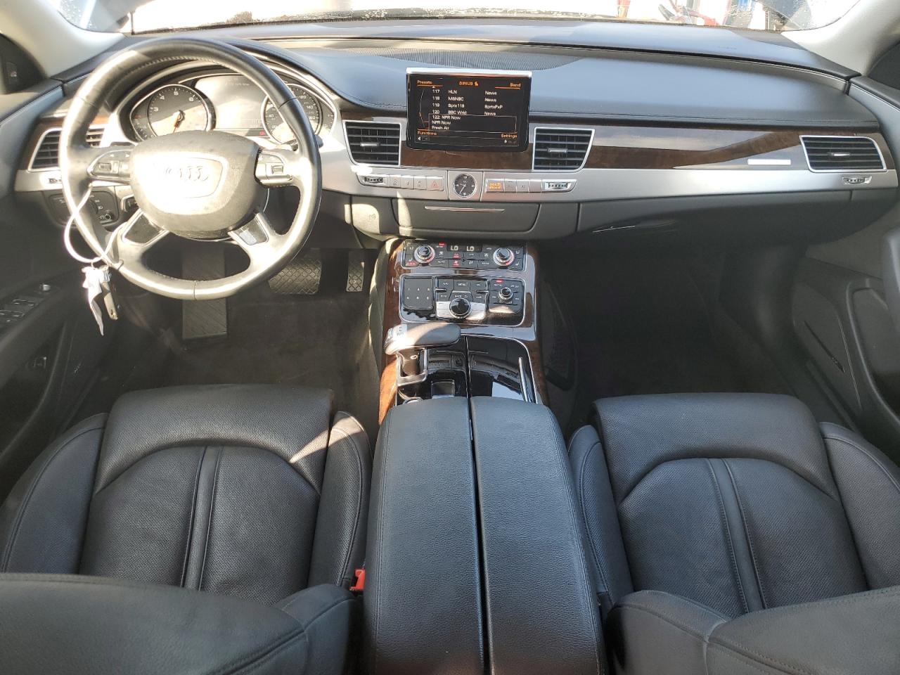 2014 Audi A8 VIN WAUAGAFD6EN011916 Copart auction photo, front end / rear end damage thumbnail 8