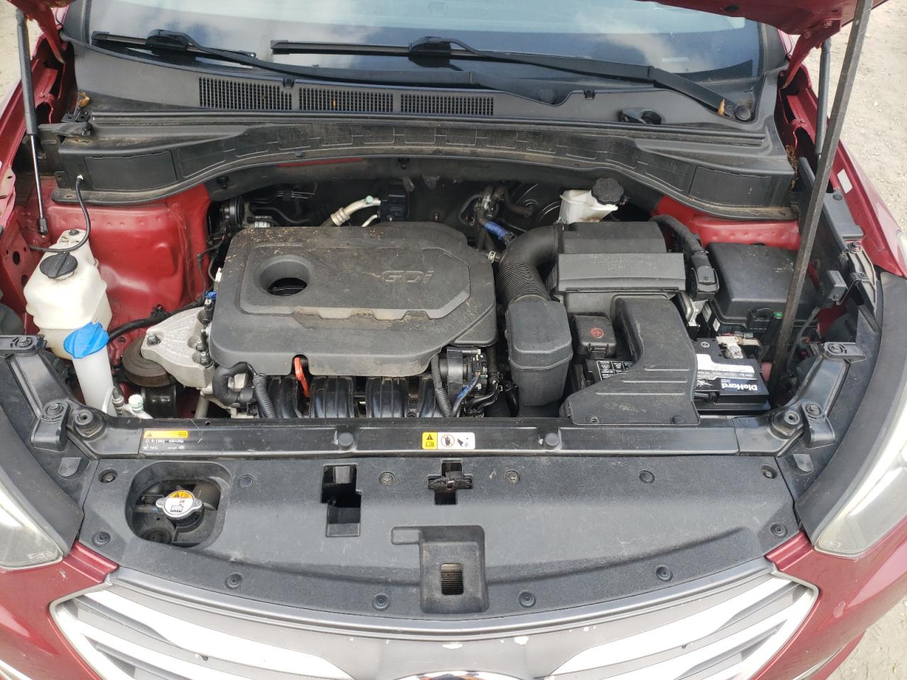2017 Hyundai Santa Fe VIN 5XYZU3LB0HG380957 Copart auction photo, side / minor dent/scratches damage thumbnail 14