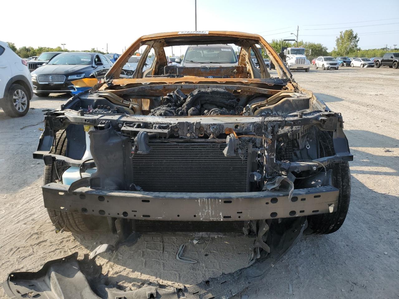 2018 Dodge Charger VIN 2C3CDXJG2JH254722 Copart auction photo, burn damage thumbnail 5