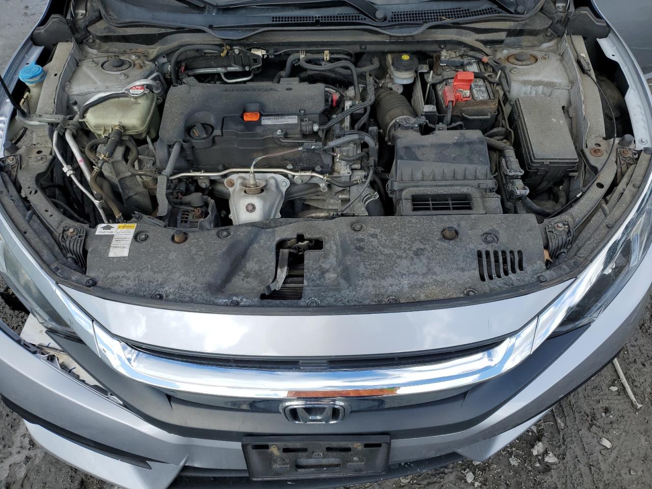 2016 Honda Civic VIN 2HGFC2F72GH503831 Copart auction photo, front end / all over damage thumbnail 11