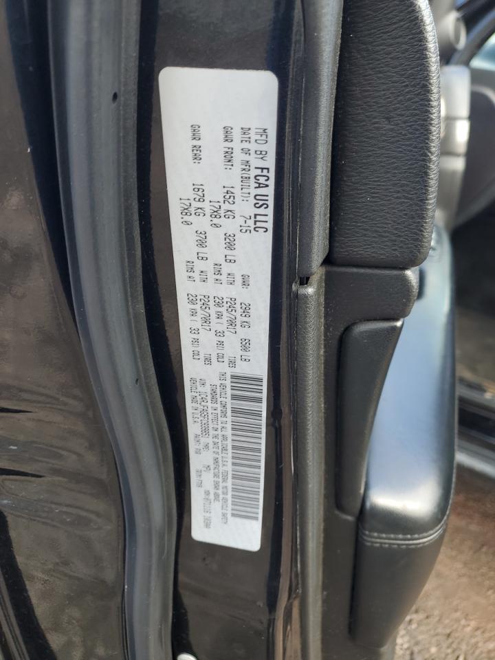 2015 Jeep Grand Cherokee VIN 1C4RJFAG5FC939851 Copart auction photo, rear end damage thumbnail 13