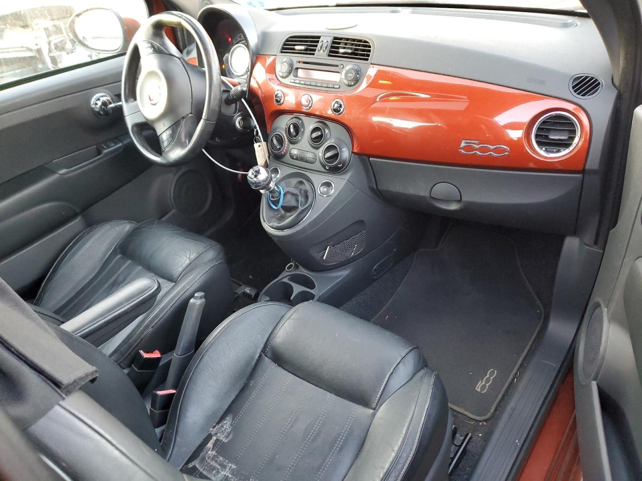 2012 Fiat 500 VIN 3C3CFFBR7CT370478 Copart auction photo, front end damage thumbnail 8