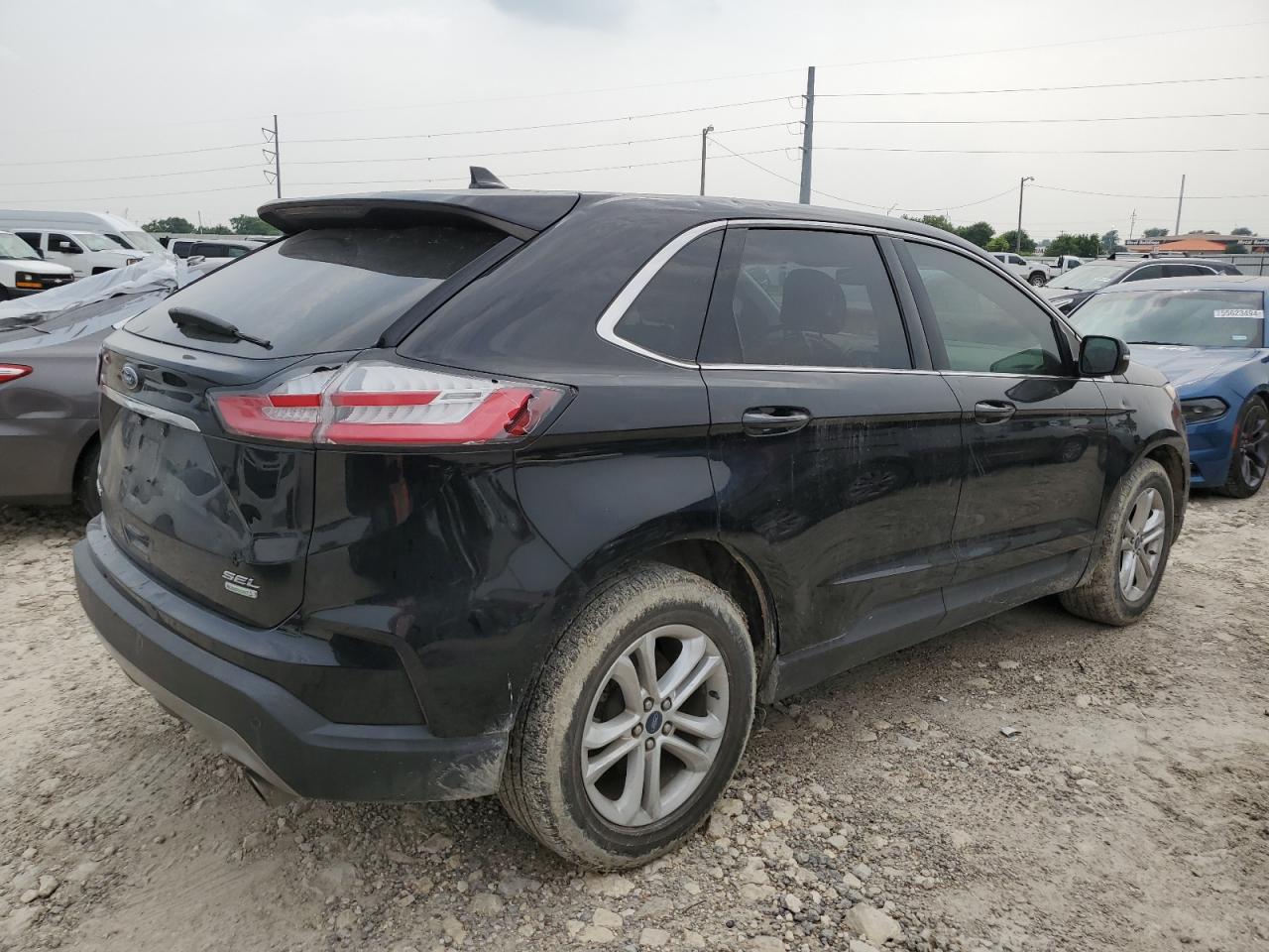 2019 Ford Edge VIN 2FMPK3J9XKBB68846 Copart auction photo, hail / top/roof damage thumbnail 3