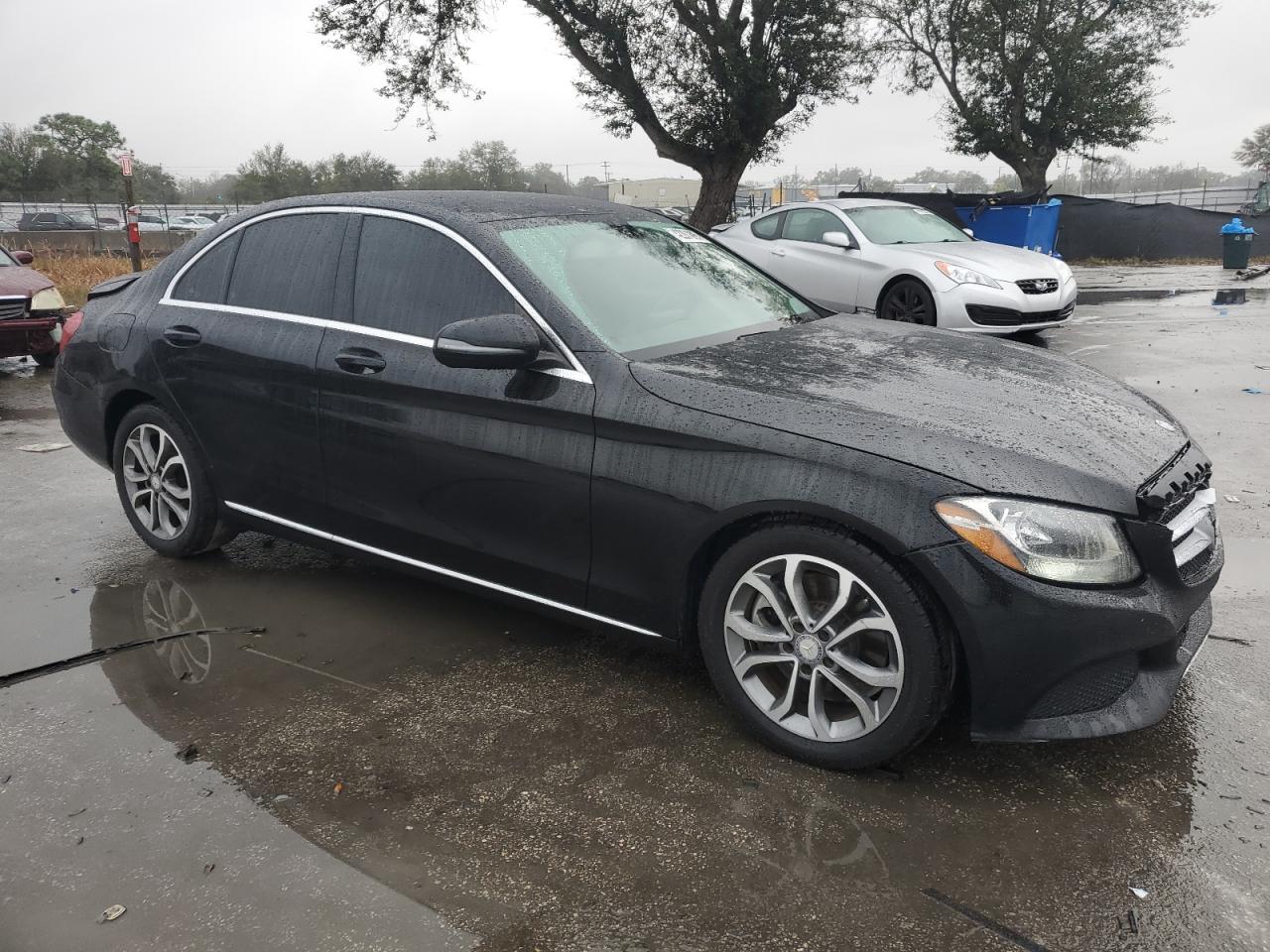 2016 Mercedes-Benz C-klasse VIN 55SWF4JB3GU175434 Copart auction photo, rear end / front end damage thumbnail 4