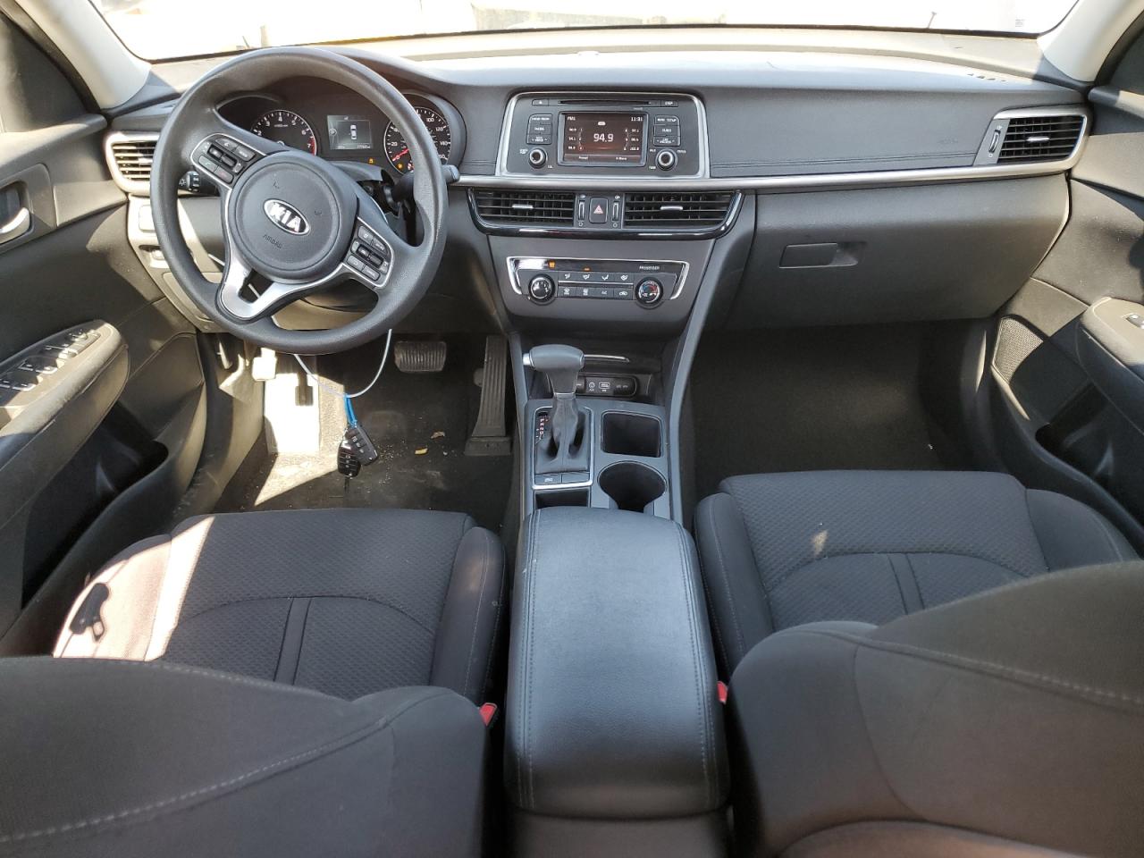 2017 KIA Optima VIN KNAGT4L37H5141324 Copart auction photo, side / hail damage thumbnail 8