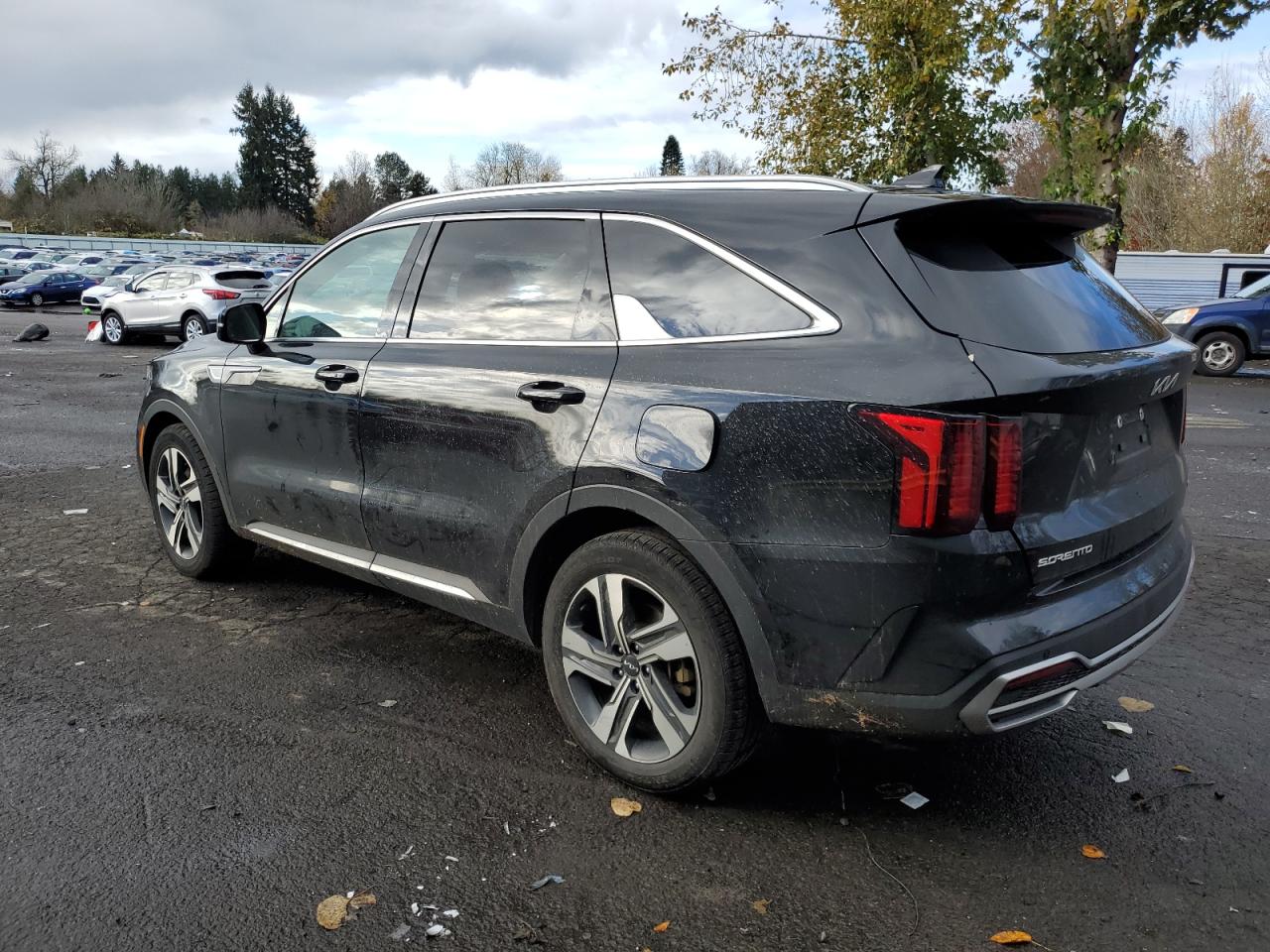 2023 KIA Sorento VIN KNDRHDLG2P5129015 Copart auction photo, front end / side damage thumbnail 2