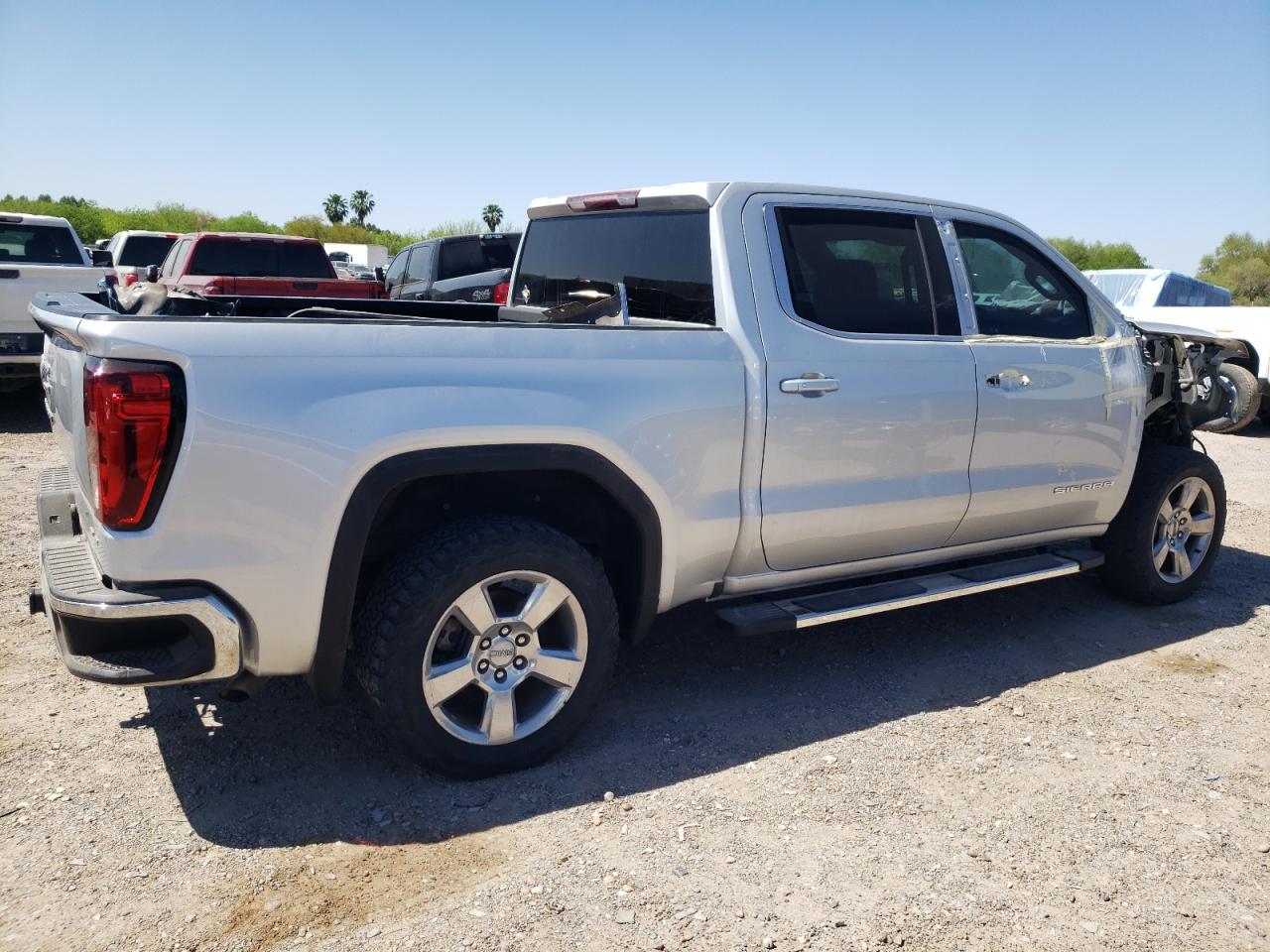 2020 GMC Sierra VIN 3GTP8BED1LG187019 Copart auction photo, front end damage thumbnail 3