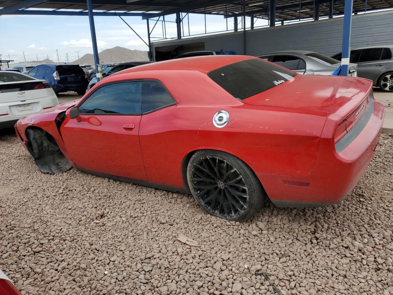2014 Dodge Challenger VIN 2C3CDYAG6EH289615 Copart auction photo, side / front end damage thumbnail 2