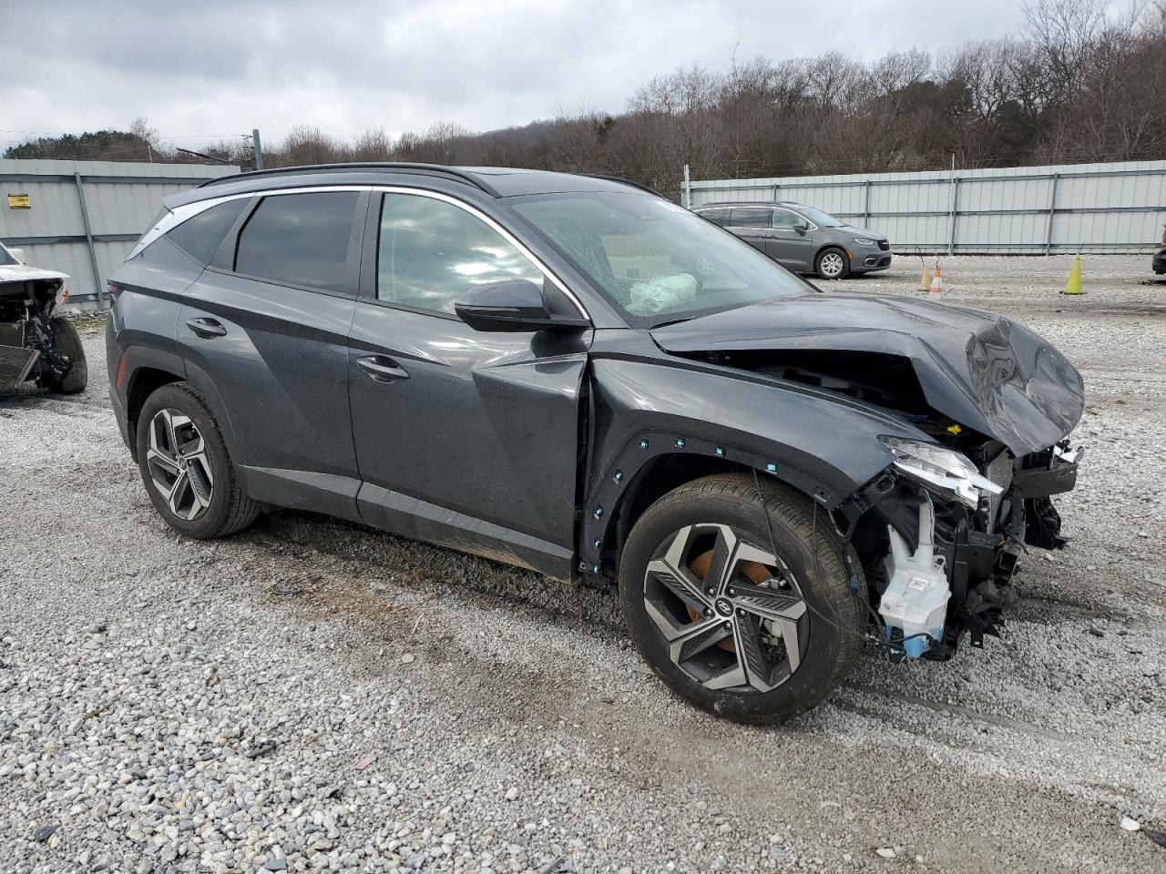 2024 Hyundai Tucson VIN 5NMJF3DEXRH353370 Copart auction photo, front end / side damage thumbnail 4