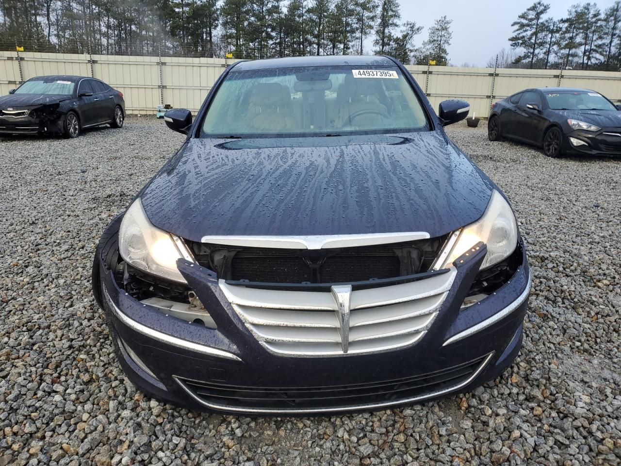 2013 Hyundai Genesis VIN KMHGC4DD5DU209609 Copart auction photo, front end / undercarriage damage thumbnail 5