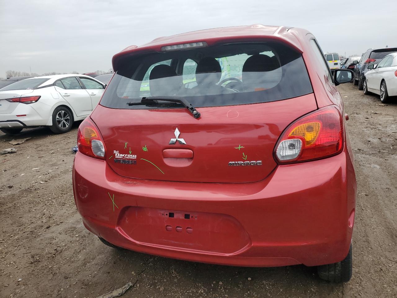 2014 Mitsubishi Mirage VIN ML32A3HJ1EH022735 Copart auction photo, minor dent/scratches damage thumbnail 6