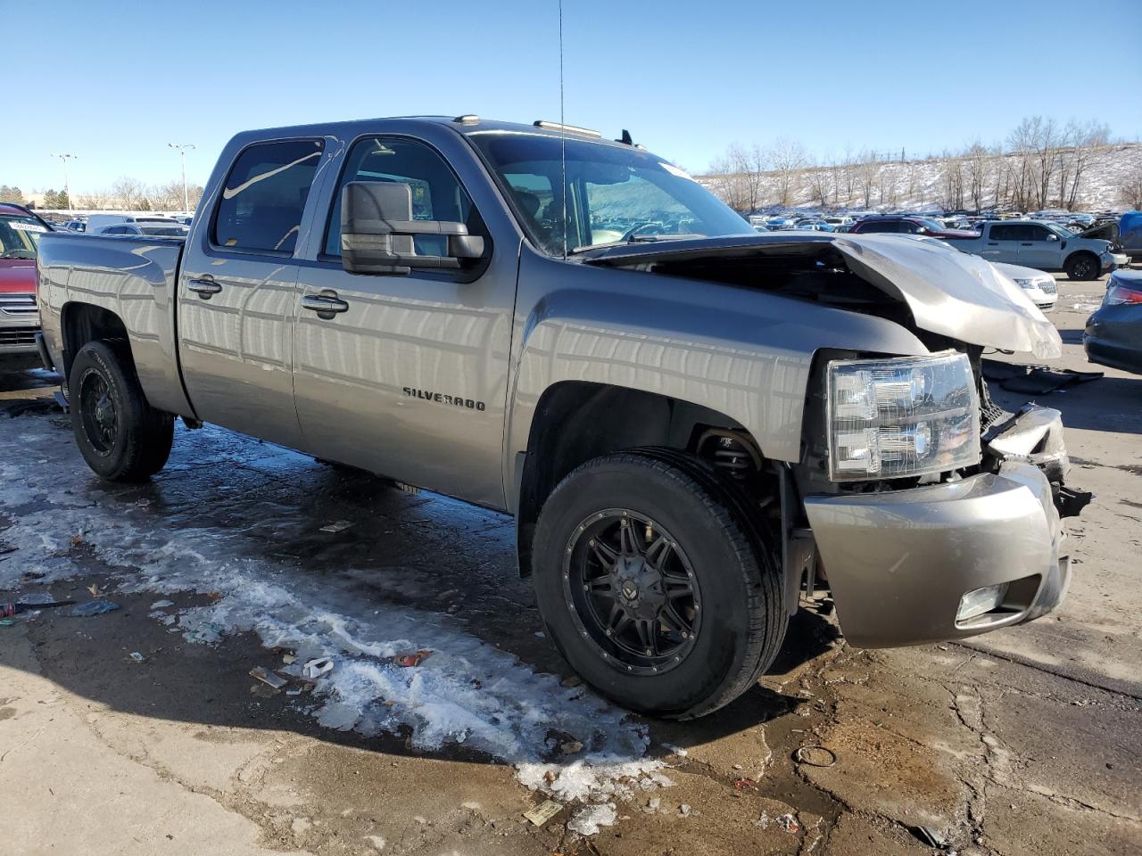 2013 Chevrolet Silverado VIN 3GCPKTE72DG329042 Copart auction photo, front end damage thumbnail 4