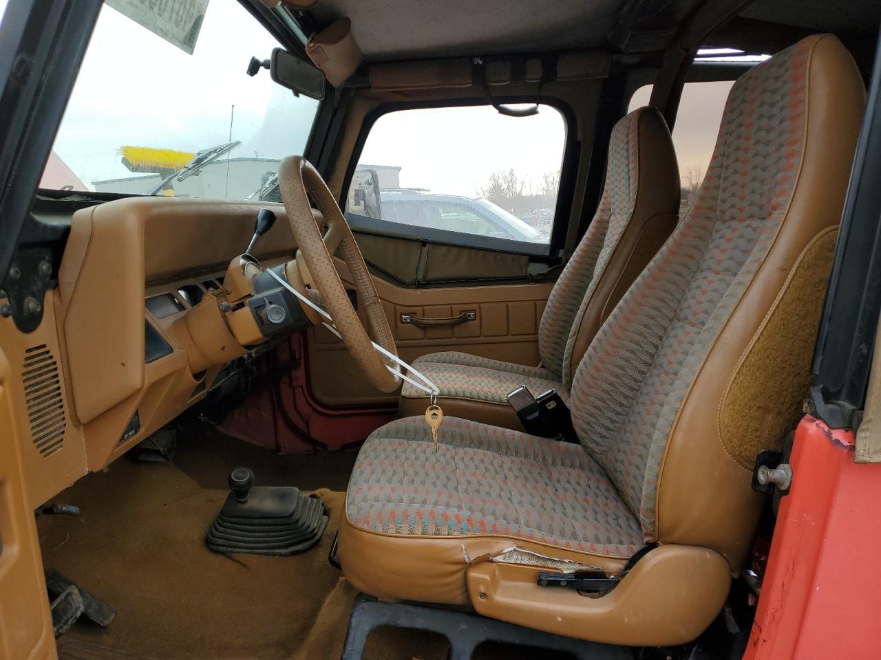 1995 Jeep Wrangler VIN 1J4FY19P5SP233644 Copart auction photo, normal wear damage thumbnail 7
