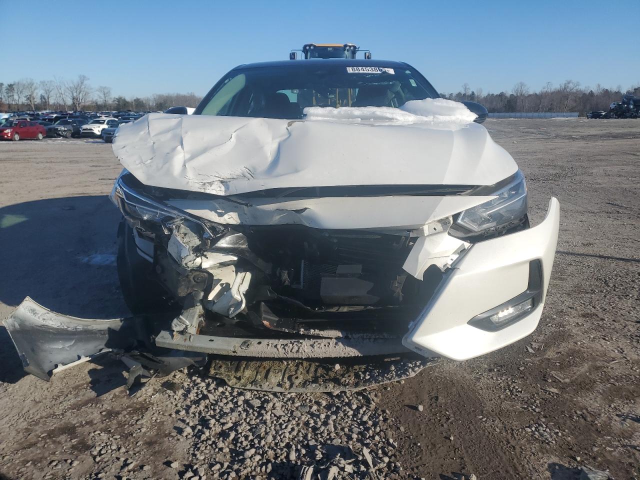 2022 Nissan Sentra VIN 3N1AB8DV8NY302820 Copart auction photo, front end / side damage thumbnail 5