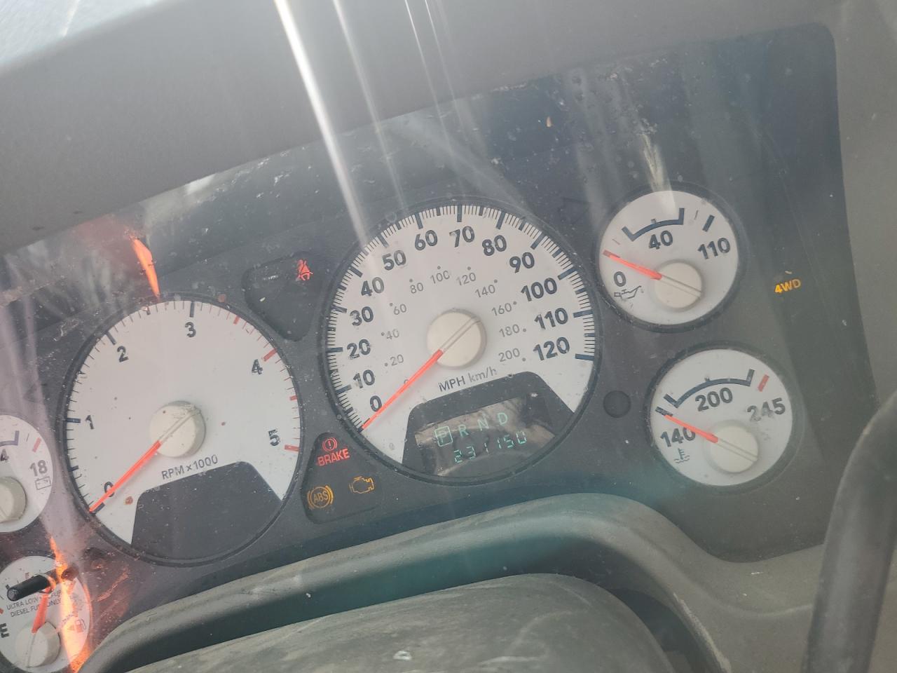 2007 Dodge RAM VIN 1D7KS28A27J615753 Copart auction photo, rollover damage thumbnail 9