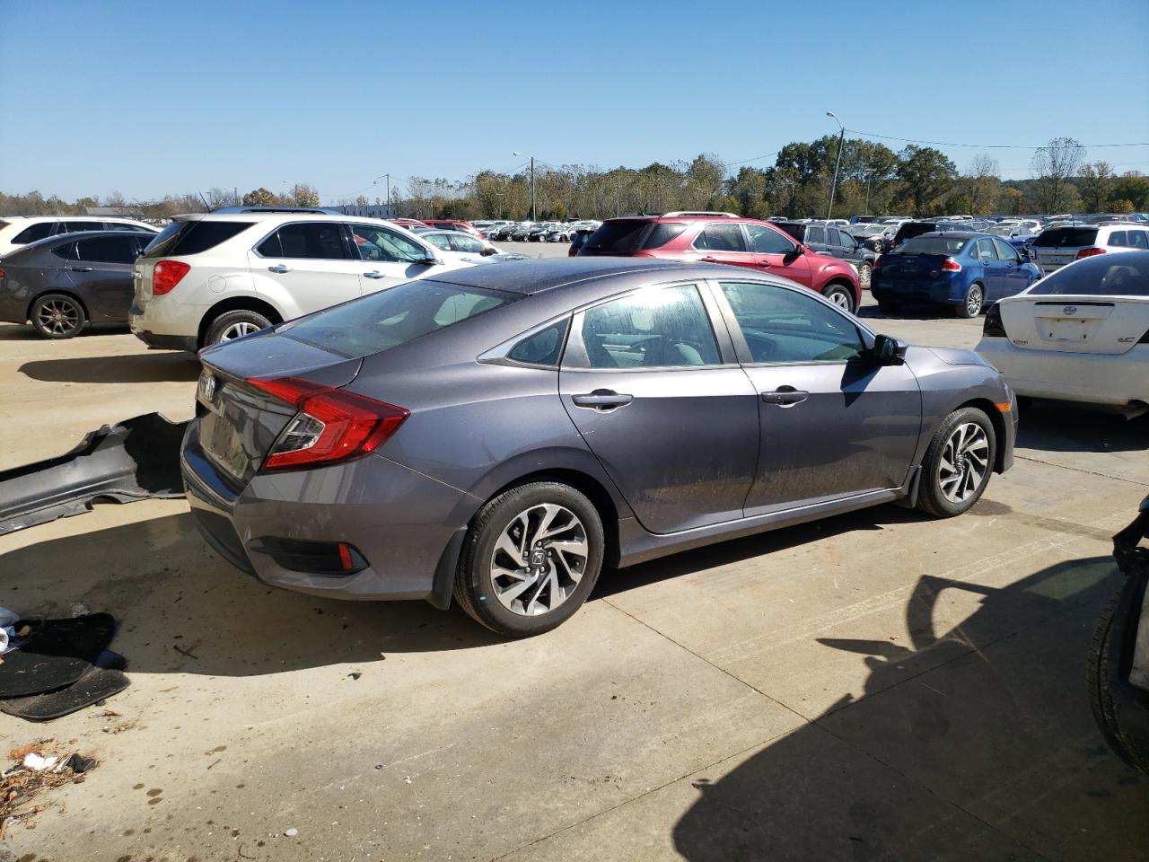 2016 Honda Civic VIN 19XFC2F70GE002270 Copart auction photo, side damage thumbnail 3
