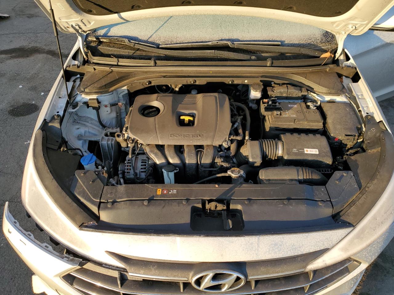 2019 Hyundai Elantra VIN KMHD84LF6KU887967 Copart auction photo, front end damage thumbnail 11