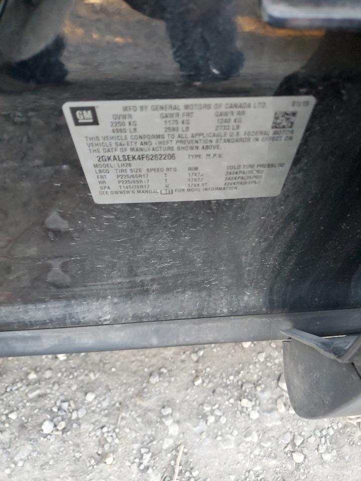 2015 GMC Terrain VIN 2GKALSEK4F6262206 Copart auction photo, front end damage thumbnail 13