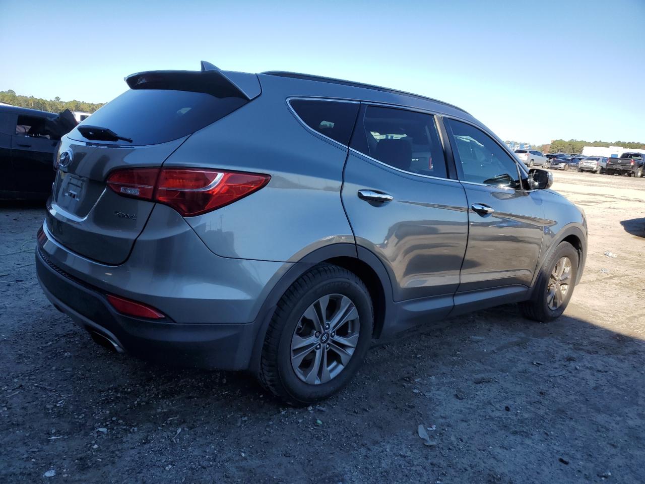2016 Hyundai Santa Fe VIN 5XYZU3LB6GG341529 Copart auction photo, side damage thumbnail 3