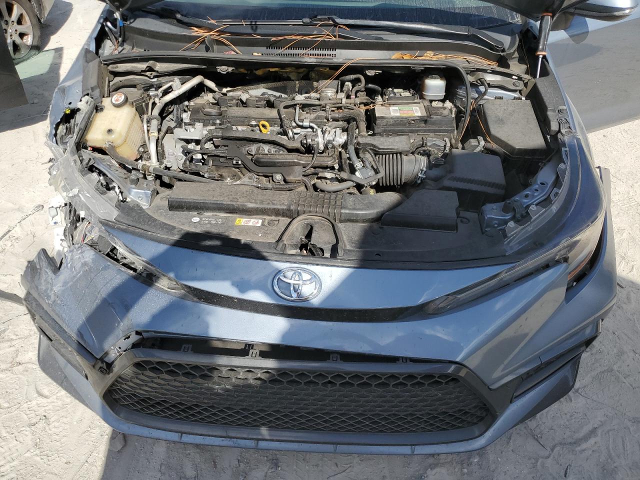 2020 Toyota Corolla VIN JTDS4RCE8LJ007107 Copart auction photo, front end / side damage thumbnail 11