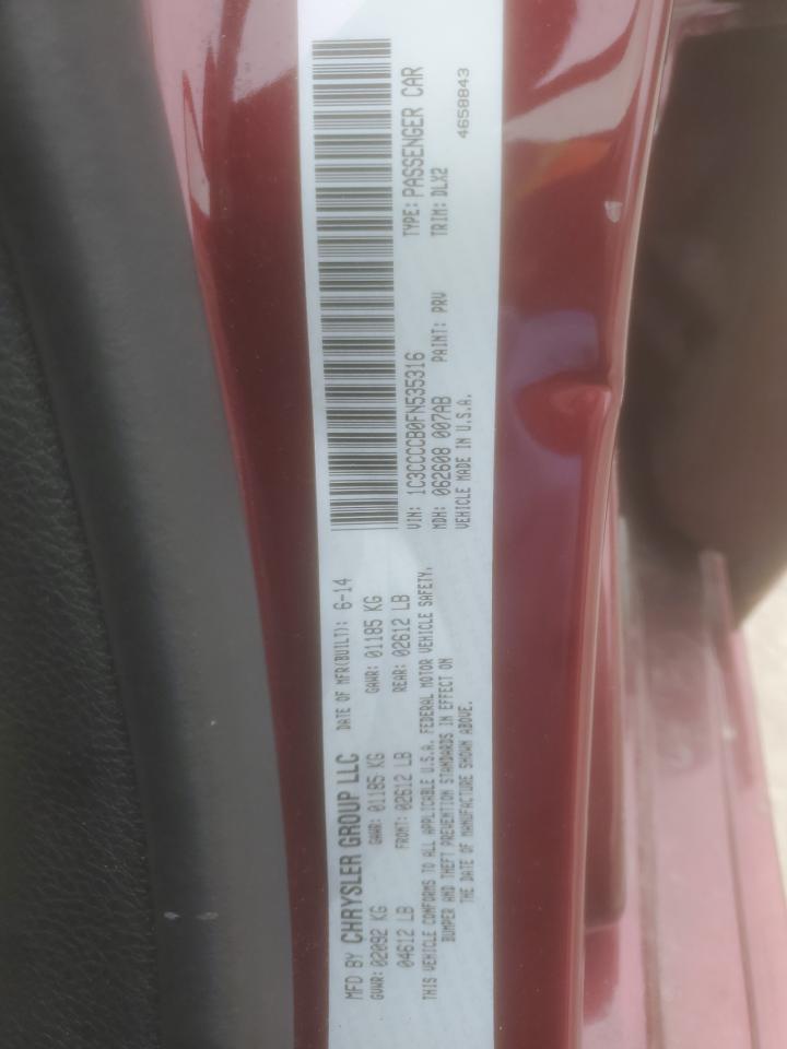 2015 Chrysler 200 VIN 1C3CCCCB0FN535316 Copart auction photo, side damage thumbnail 12