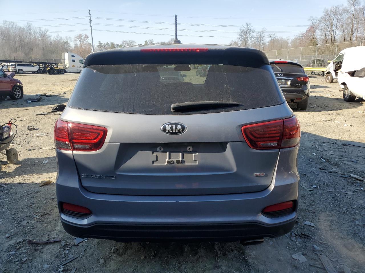 2020 KIA Sorento VIN 5XYPG4A34LG657490 Copart auction photo, vandalism / minor dent/scratches damage thumbnail 6