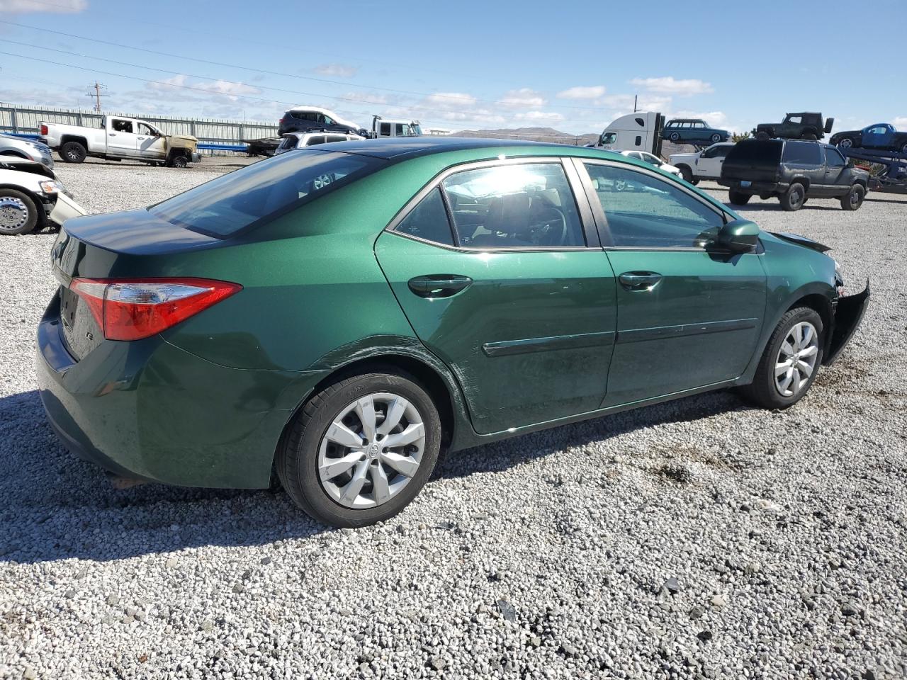 2014 Toyota Corolla VIN 2T1BURHE9EC107367 Copart auction photo, front end damage thumbnail 3
