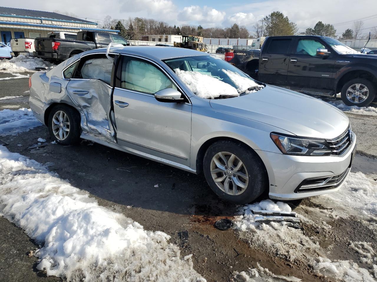 2016 Volkswagen Passat VIN 1VWAT7A33GC057392 Copart auction photo, side damage thumbnail 4