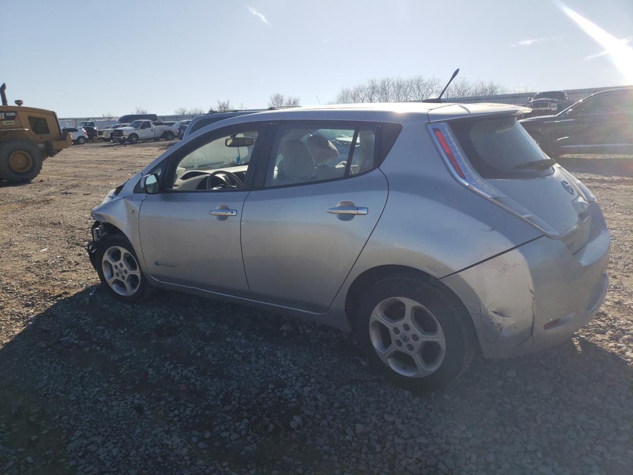 2012 Nissan Leaf VIN JN1AZ0CP5CT017580 Copart auction photo, front end / rear end damage thumbnail 2
