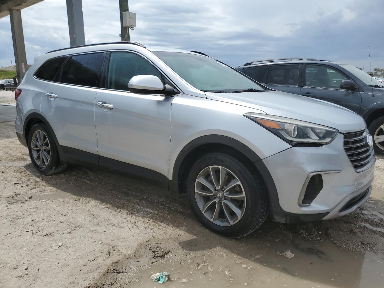 2017 Hyundai Santa Fe VIN KM8SM4HF6HU171364 Copart auction photo, mechanical damage thumbnail 4