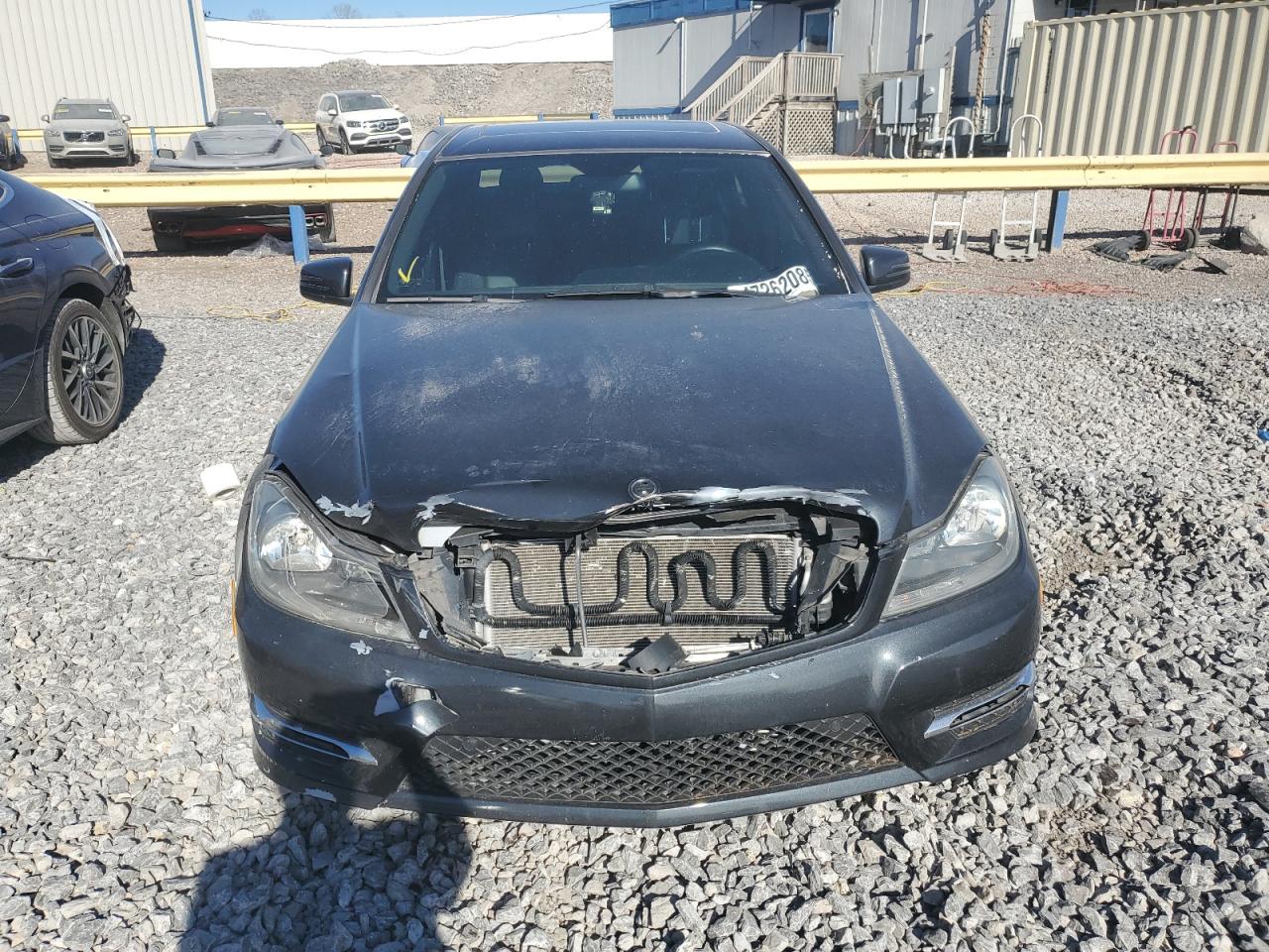 2012 Mercedes-Benz C-klasse VIN WDDGF8BB0CR199261 Copart auction photo, front end damage thumbnail 5