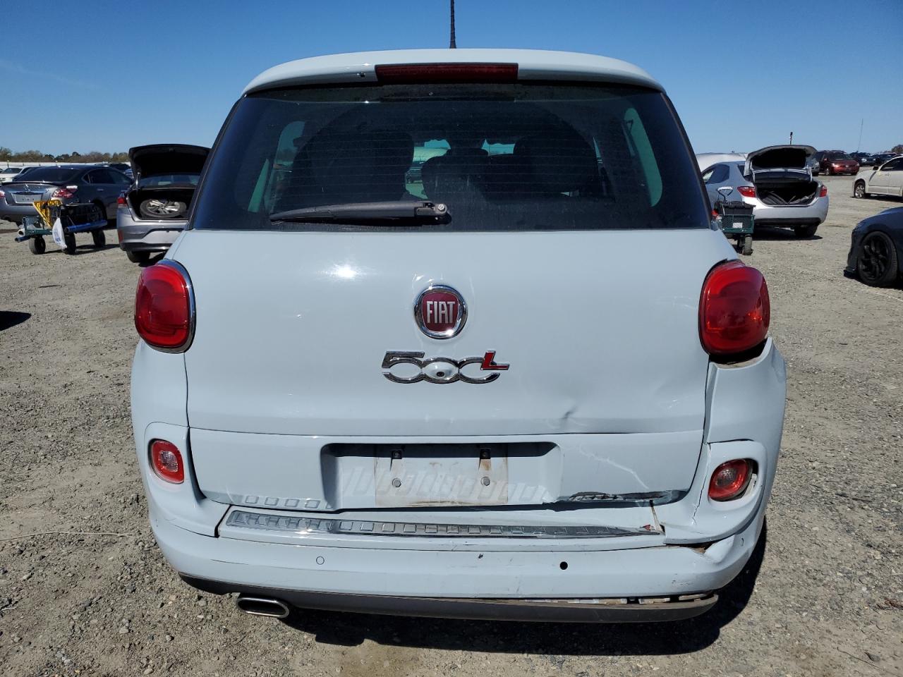 2014 Fiat 500 VIN ZFBCFACH4EZ006747 Copart auction photo, rear end damage thumbnail 6