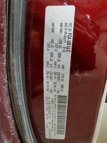 2017 Chrysler Pacifica VIN 2C4RC1BG8HR542379 Copart auction photo, hail damage thumbnail 12