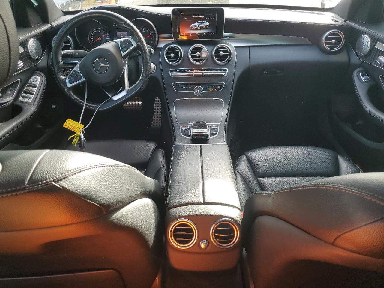 2015 Mercedes-Benz C-klasse VIN 55SWF4KB2FU020547 Copart auction photo, side damage thumbnail 8