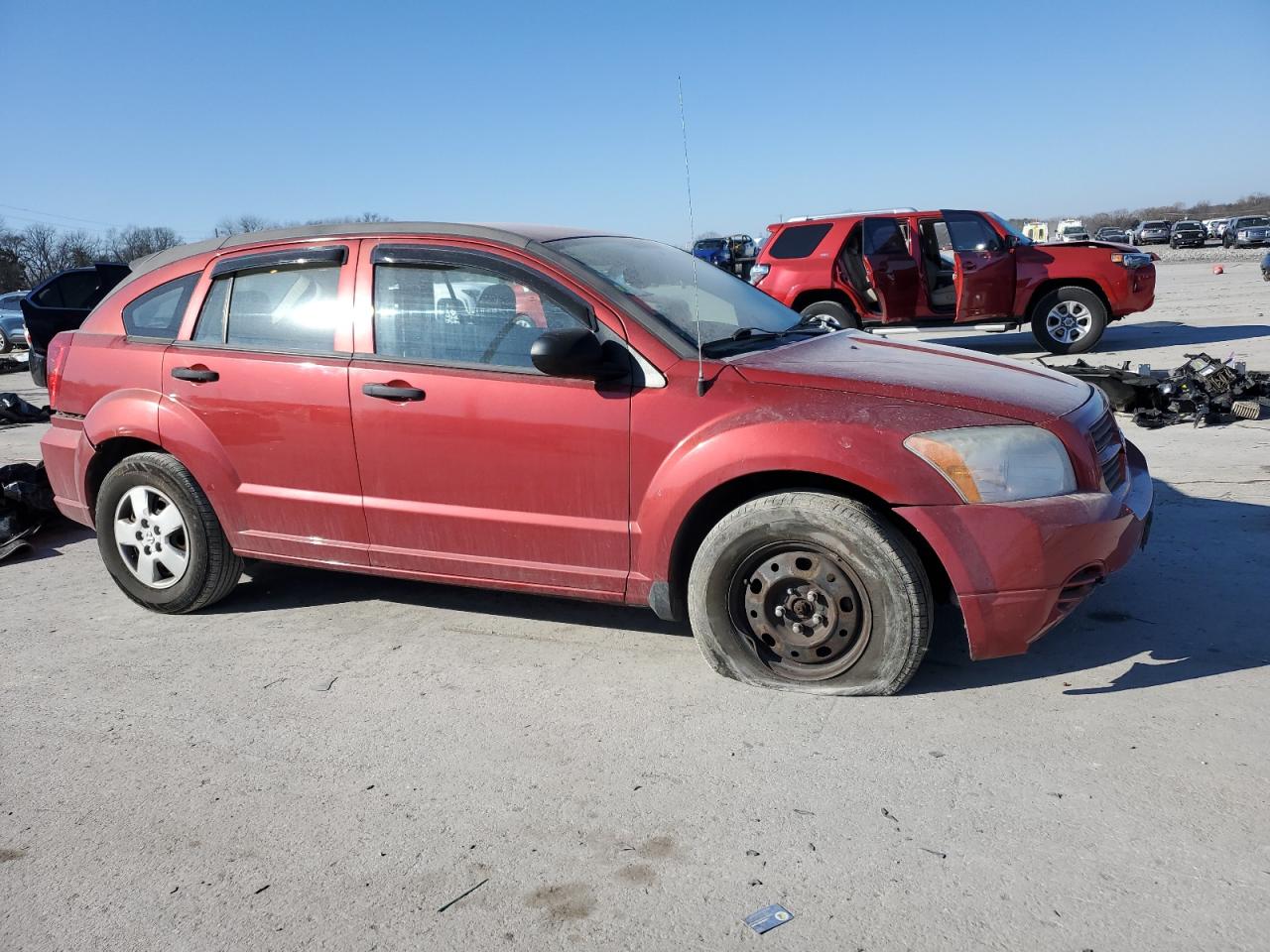 2007 Dodge Caliber VIN 1B3HB28BX7D243768 Copart auction photo, front end damage thumbnail 4