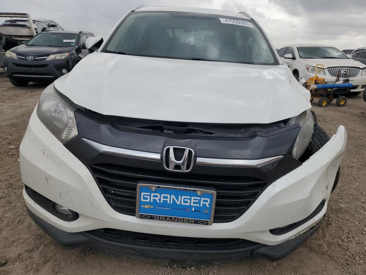 2017 Honda HR-V VIN 3CZRU5H74HM717420 Copart auction photo, front end / side damage thumbnail 5