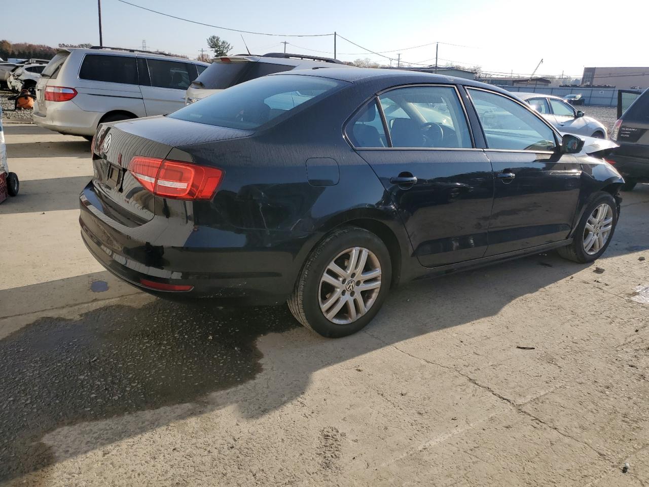 2015 Volkswagen Jetta VIN 3VW2K7AJ2FM355337 Copart auction photo, front end damage thumbnail 3