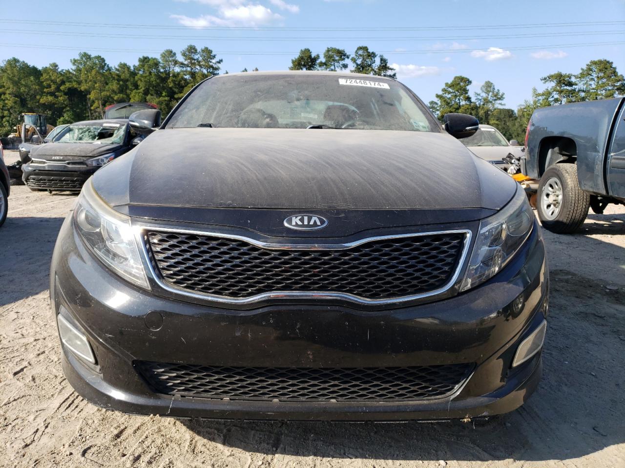 2015 KIA Optima VIN KNAGM4A74F5652053 Copart auction photo, side / rear end damage thumbnail 5