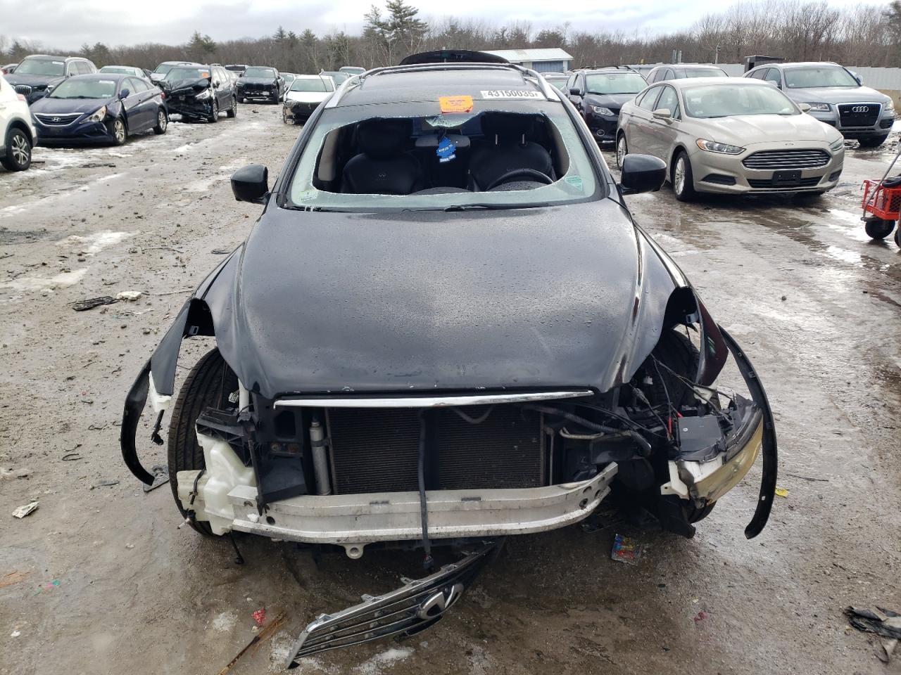 2009 Infiniti EX VIN JNKAJ09F49M951038 Copart auction photo, front end / undercarriage damage thumbnail 5