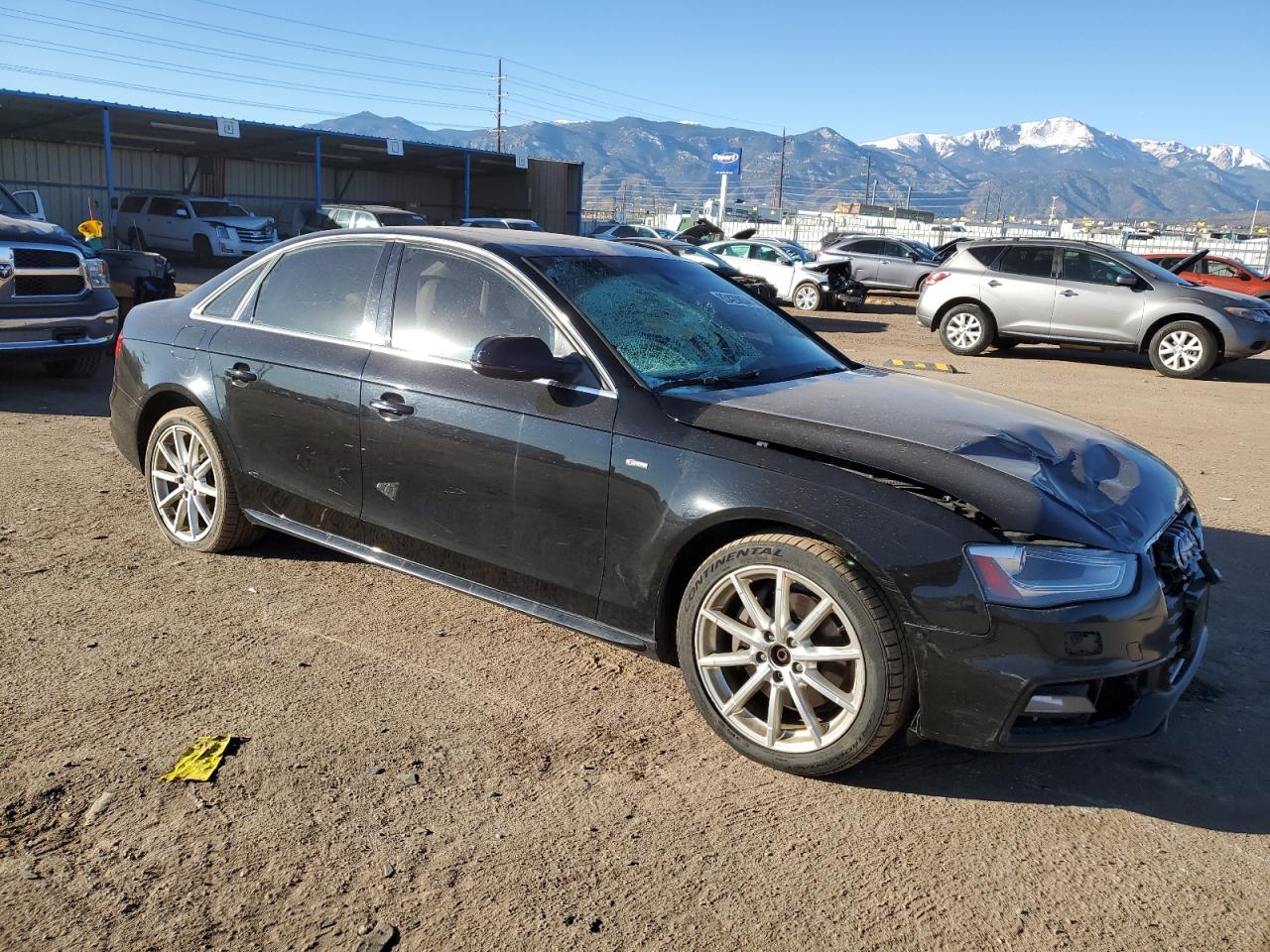 2015 Audi A4 VIN WAUFFAFL4FN033852 Copart auction photo, front end damage thumbnail 4