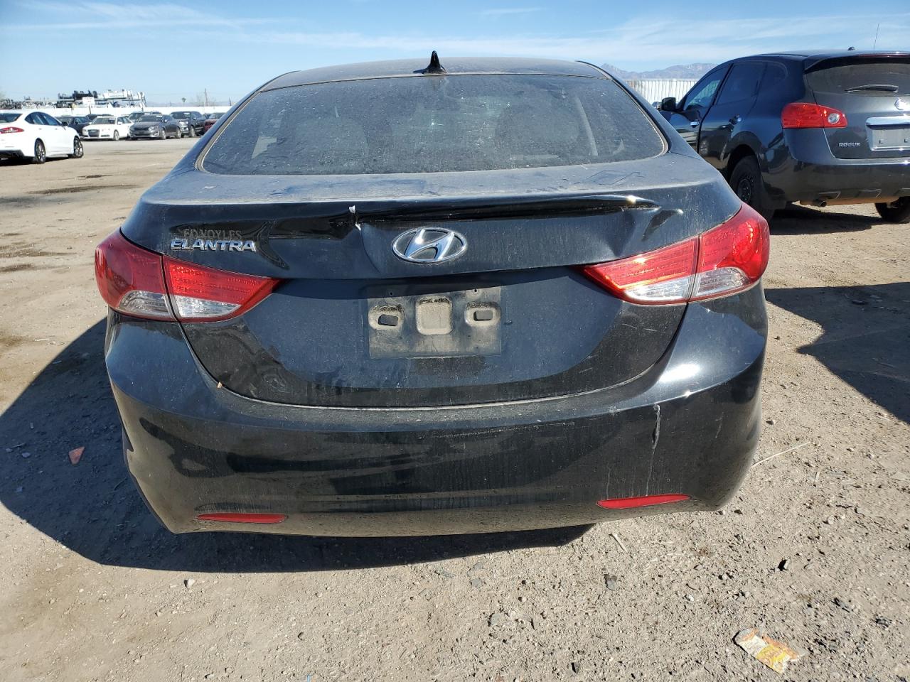 2013 Hyundai Elantra VIN 5NPDH4AE4DH325304 Copart auction photo, front end / vandalism damage thumbnail 6