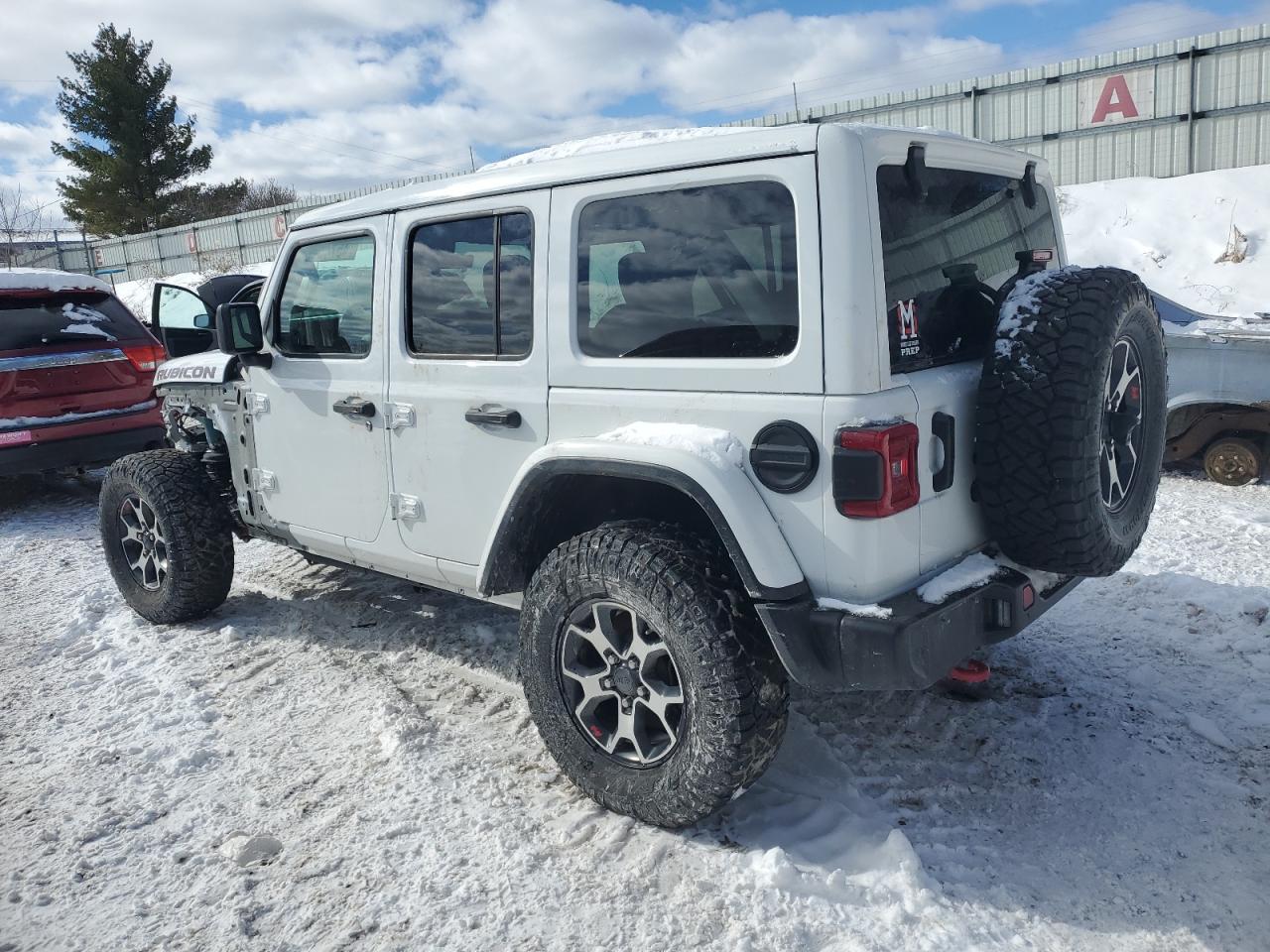 2021 Jeep Wrangler VIN 1C4HJXFG9MW702608 Copart auction photo, front end / minor dent/scratches damage thumbnail 2
