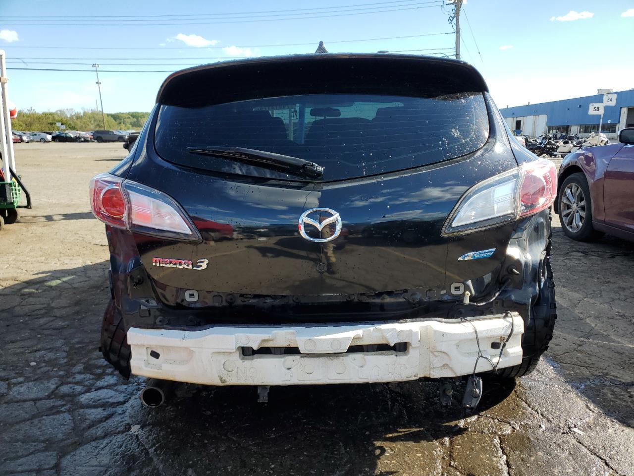2012 Mazda 3 VIN JM1BL1L75C1609209 Copart auction photo, rear end damage thumbnail 6